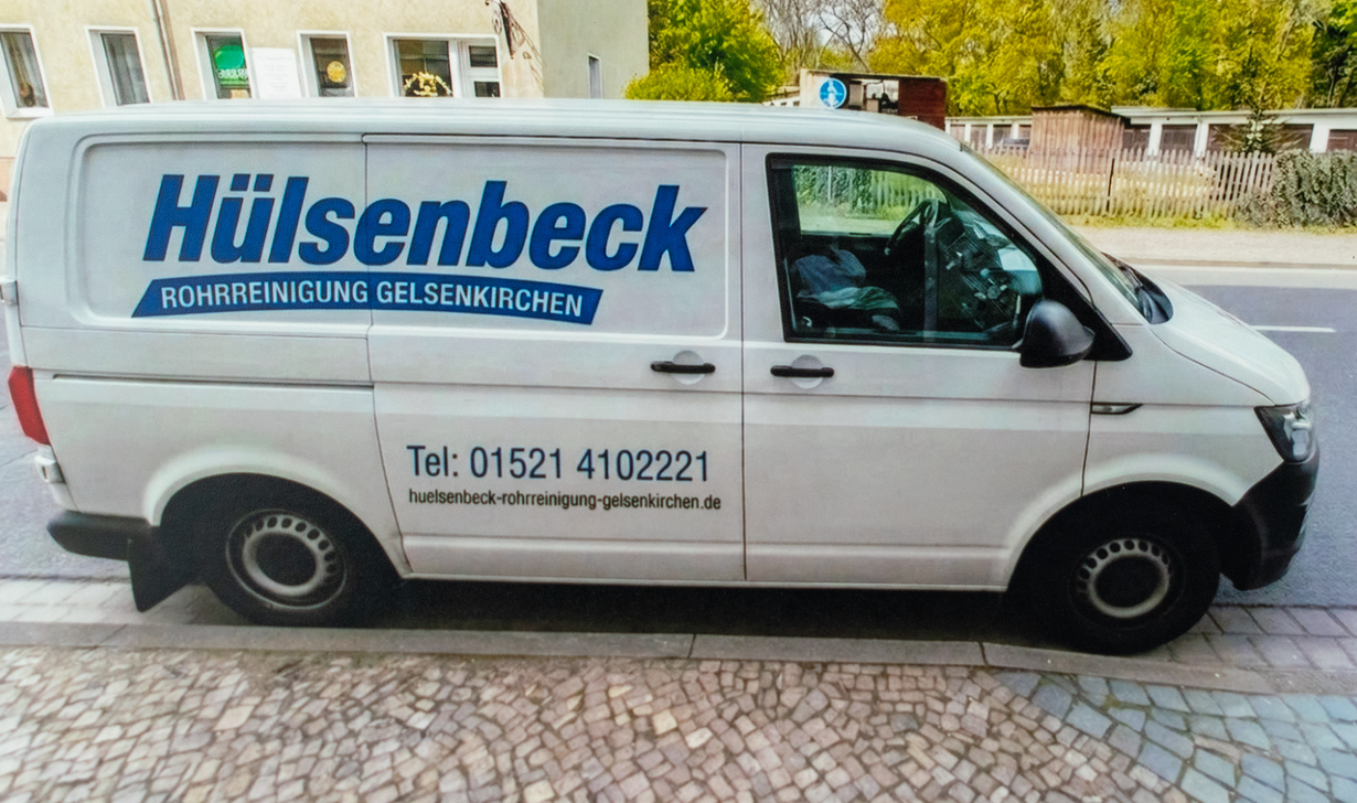Firmenwagen von Hülsenbeck Rohrreinigung Gelsenkirchen